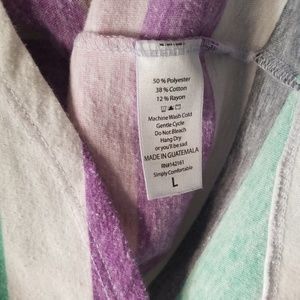 LuLaRoe Tops - LuLaRoe Randy, pastel stripes, L LuLaRoe Tops - LuLaRoe Randy, pastel stripes, L